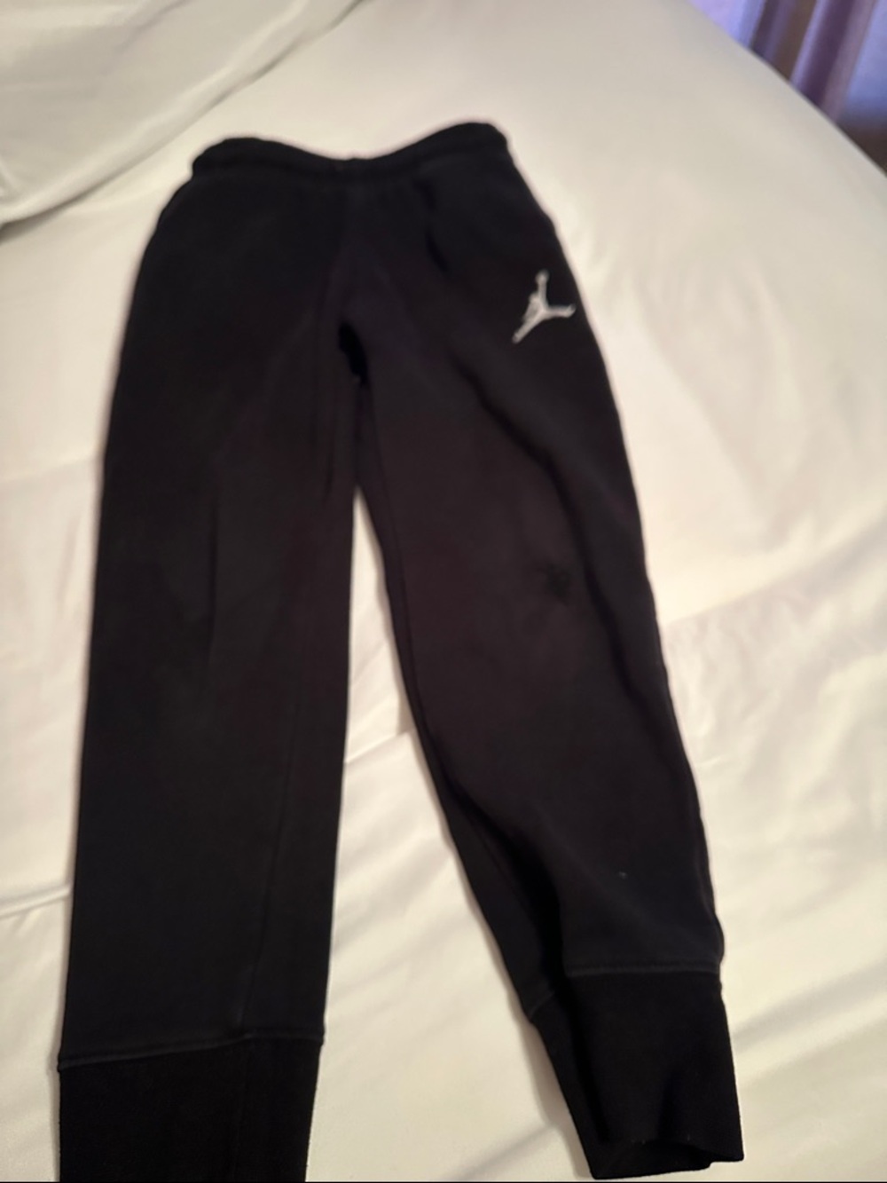Jordan Black Kids' Joggers with White Jumpman